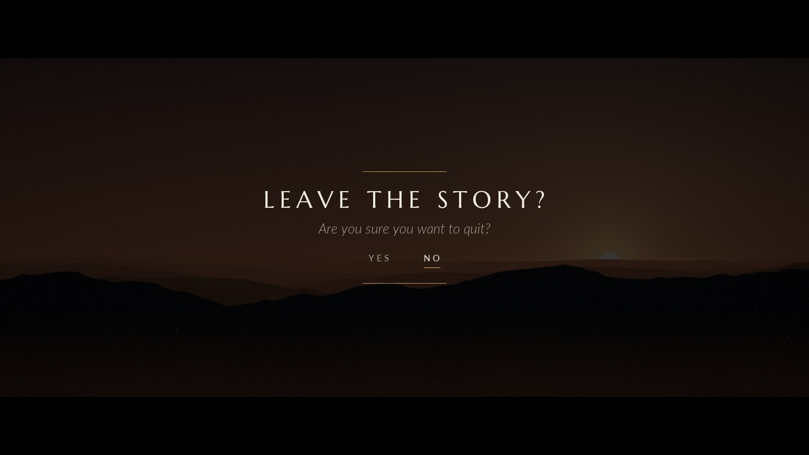 Prologue confirm dialog