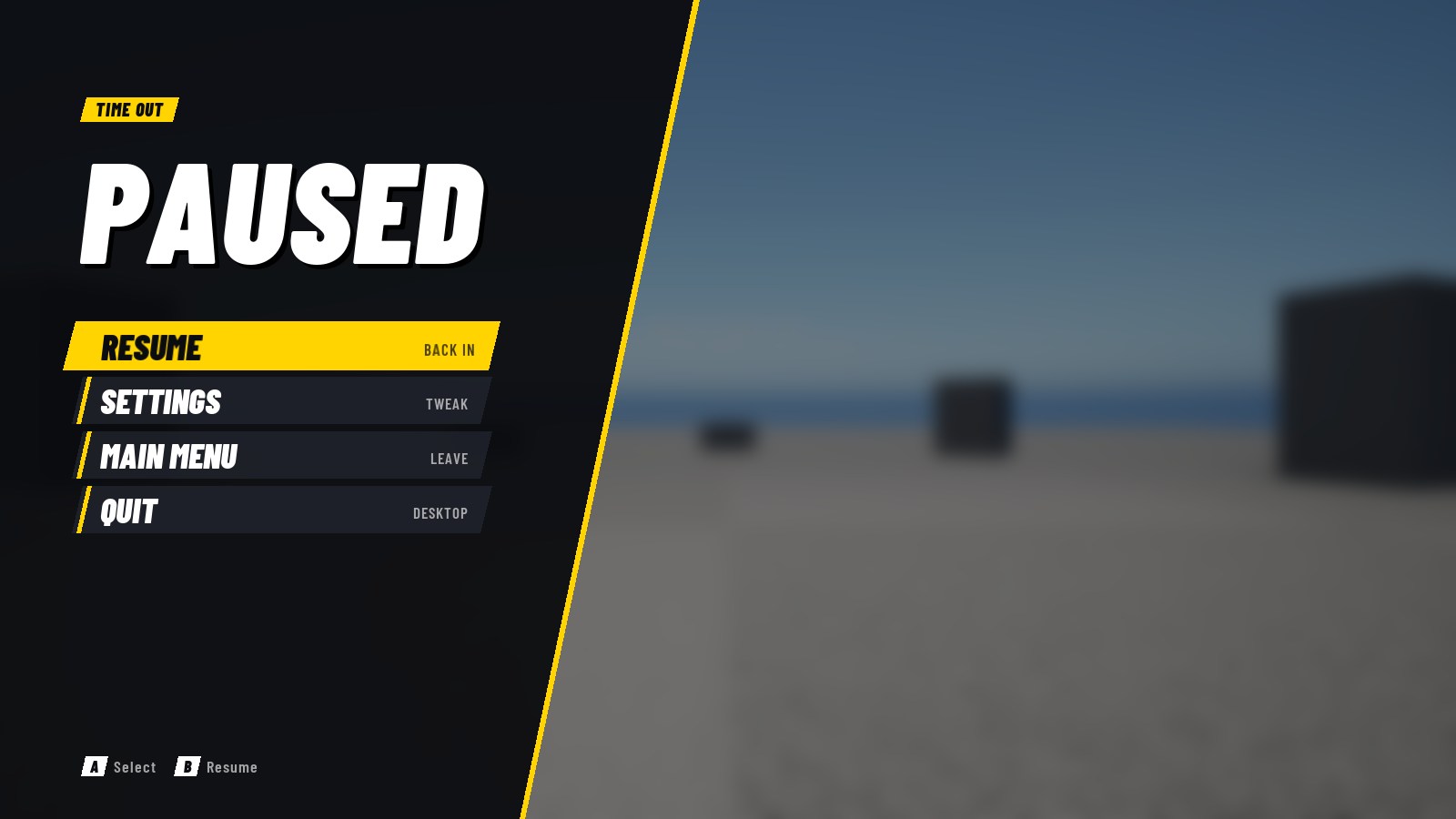Strike pause menu